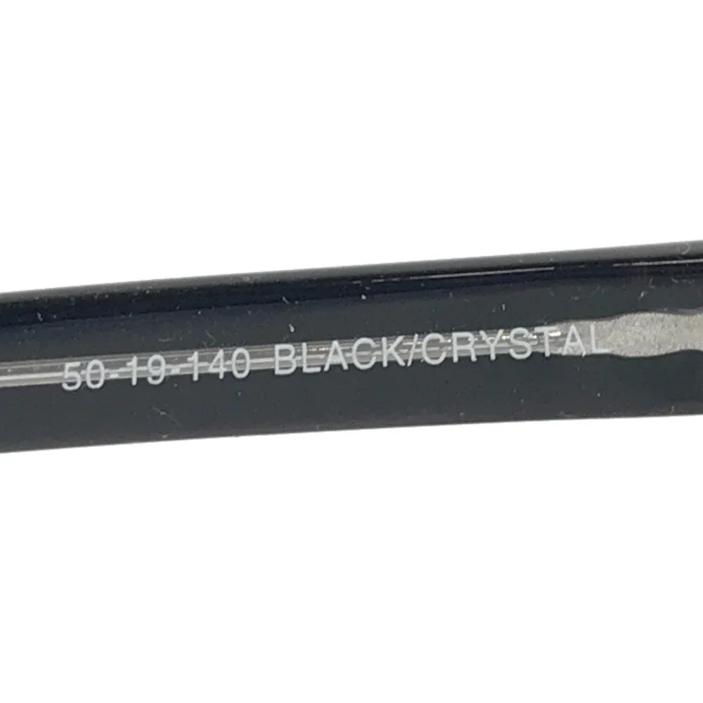 Casino Eyewear Eyeglasses Frames CARTER BLACK/CRYSTAL Cat Eye Full Rim 50-19-140